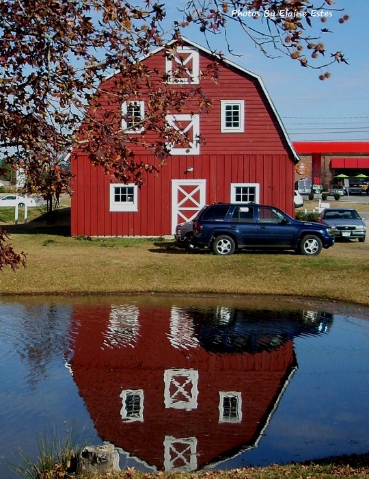 Red Barn Reflection