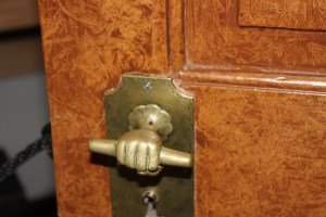 Strange doorknob seen at Old Salem , NC