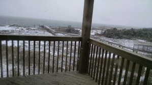 Snow at beach