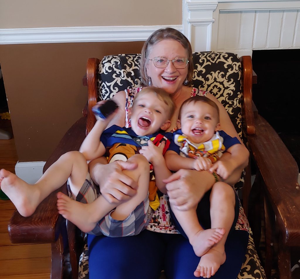 Grandmother with grandsons